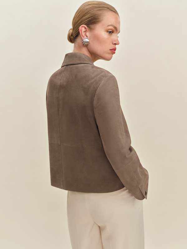 Veda Nell Suede Jacket - Mushroom