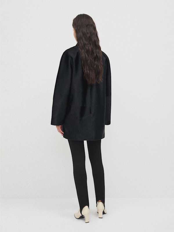 Veda Celine Jacket - Black Calfhair