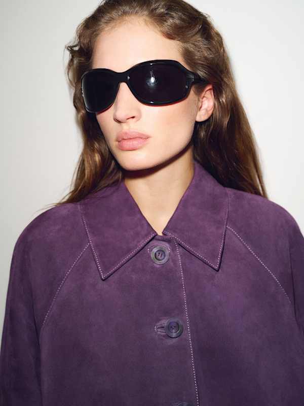 Veda Celine Jacket - Crushed Violet Suede