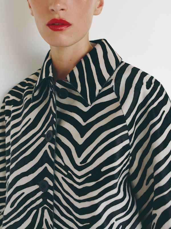 Veda Celine Jacket - Zebra Haircalf
