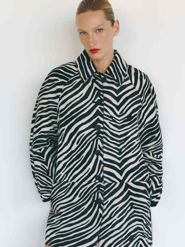 Veda Celine Jacket - Zebra Haircalf