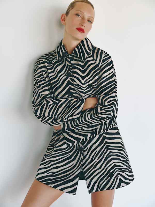 Veda Celine Jacket - Zebra Haircalf