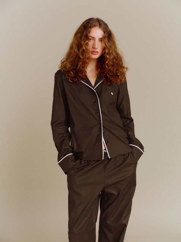 Coco Pajama Set - Cafe