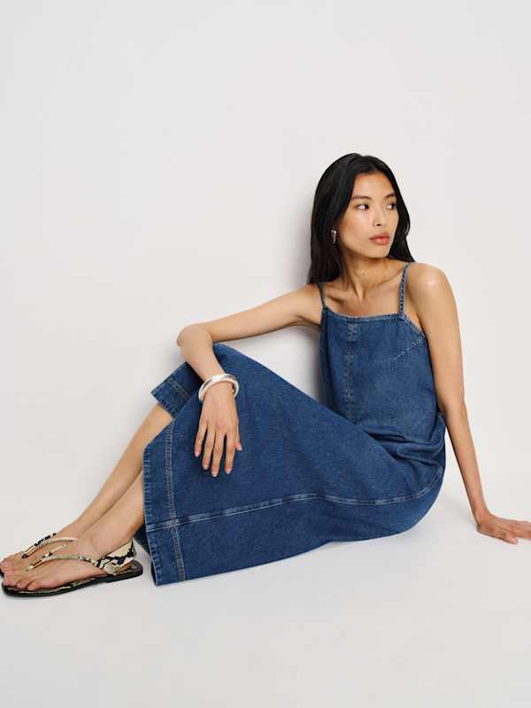 Sofi Denim Maxi Dress - Monterey