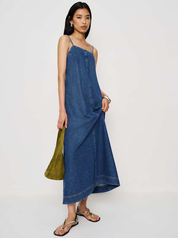 Sofi Denim Maxi Dress - Monterey