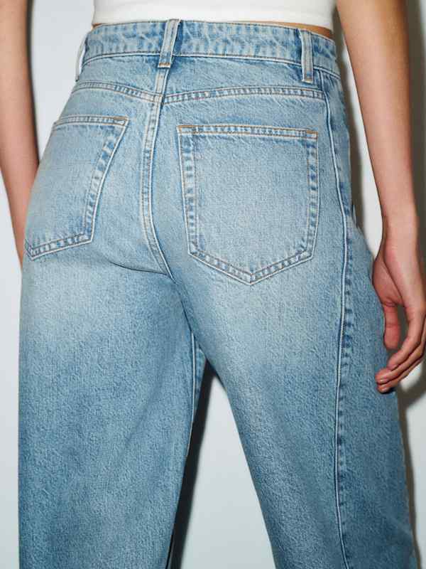 Tyler Mid Rise Barrel Jeans - Allen