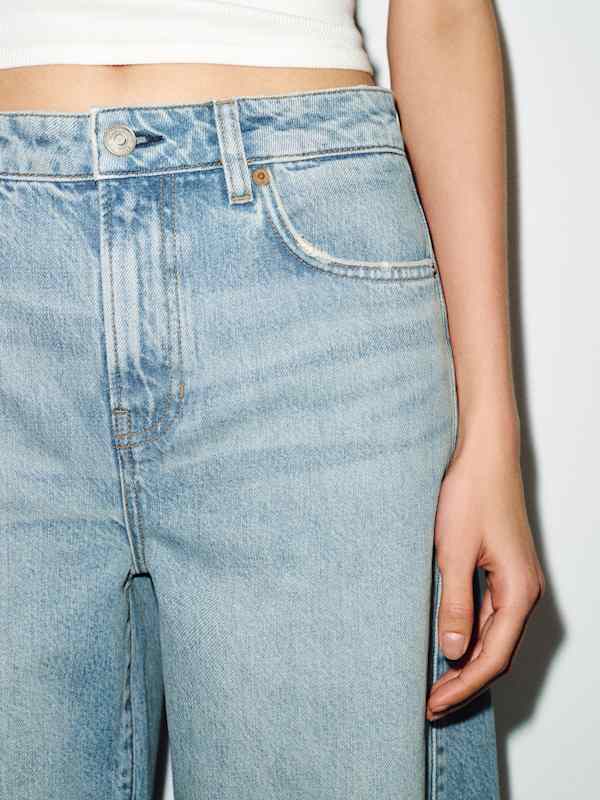 Tyler Mid Rise Barrel Jeans - Allen