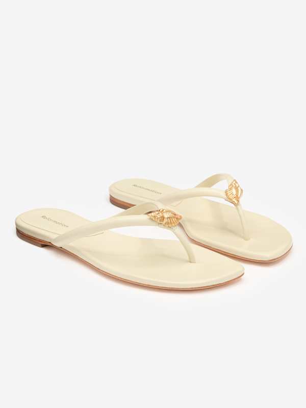 Onyx Thong Sandal - Cream Puff Conch