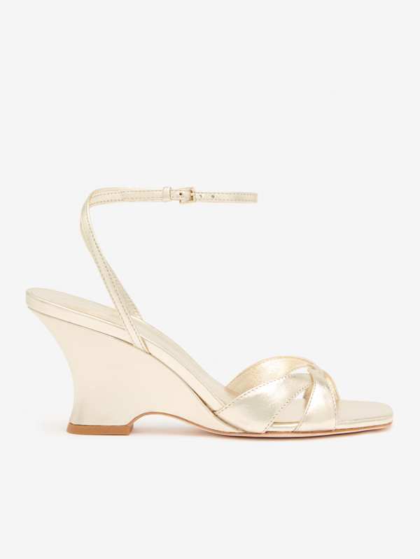 Margo Wedge Sandal - Gold