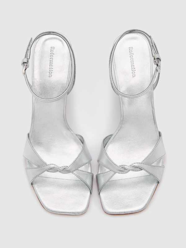 Margo Wedge Sandal - Silver