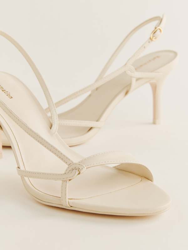 Nino Slingback Heeled Sandal - Almond Leather