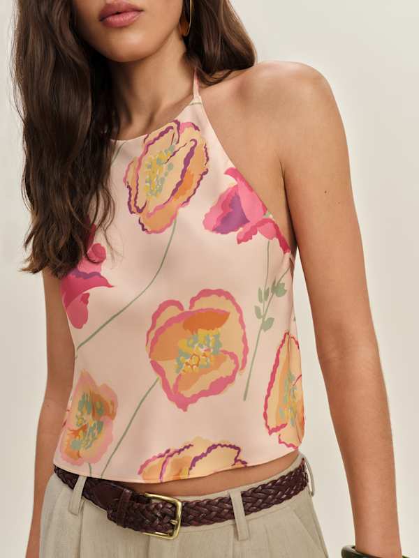 Jeany Silk Top - Viviana