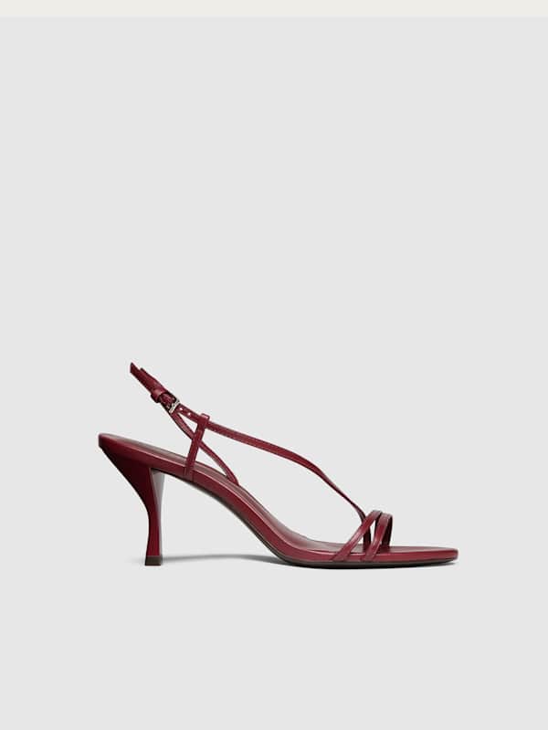 Petunia Heeled Sandal - Berry Jam Leather
