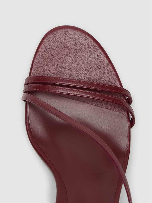 Petunia Heeled Sandal - Berry Jam Leather