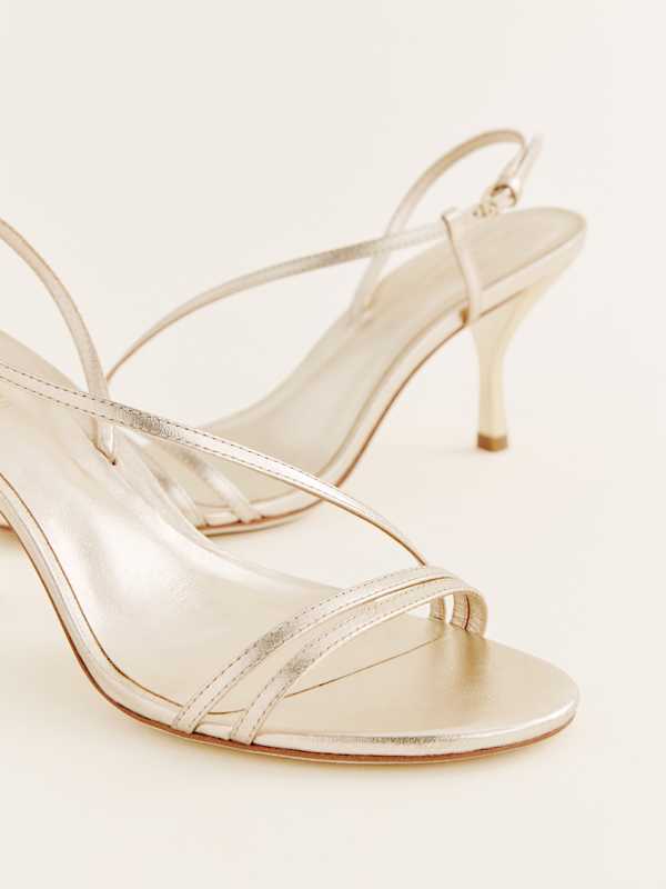 Petunia Heeled Sandal - Gold