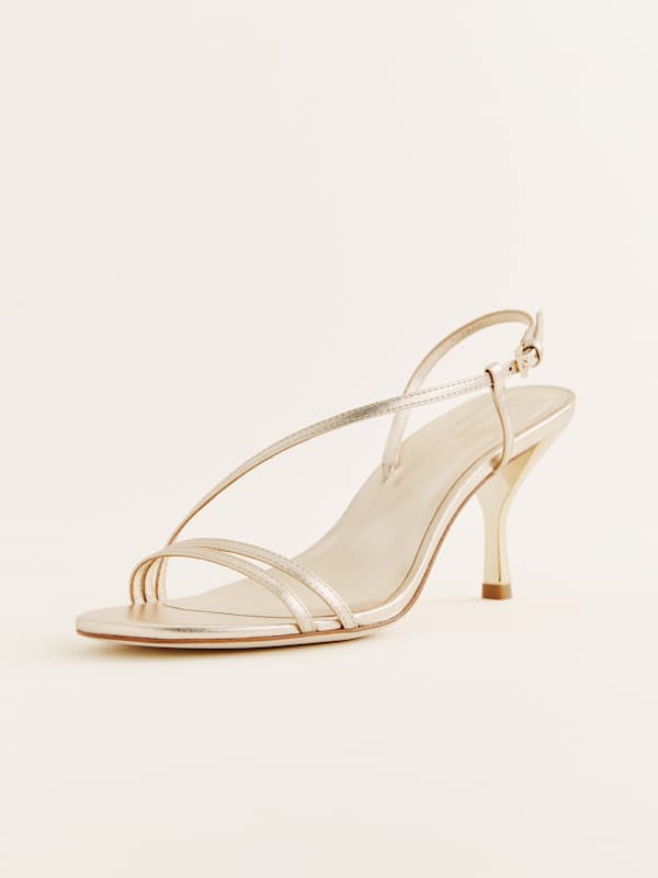 Petunia Heeled Sandal - Gold