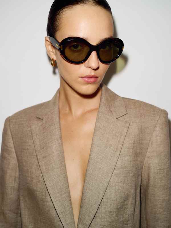 James Linen Blazer - Dark Oatmeal