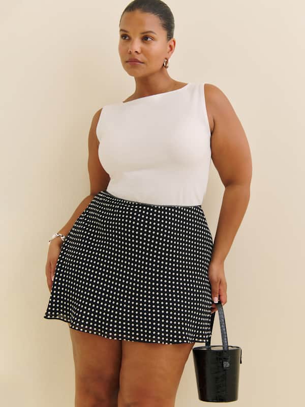 Brandy Skirt Es - Caviar Dot
