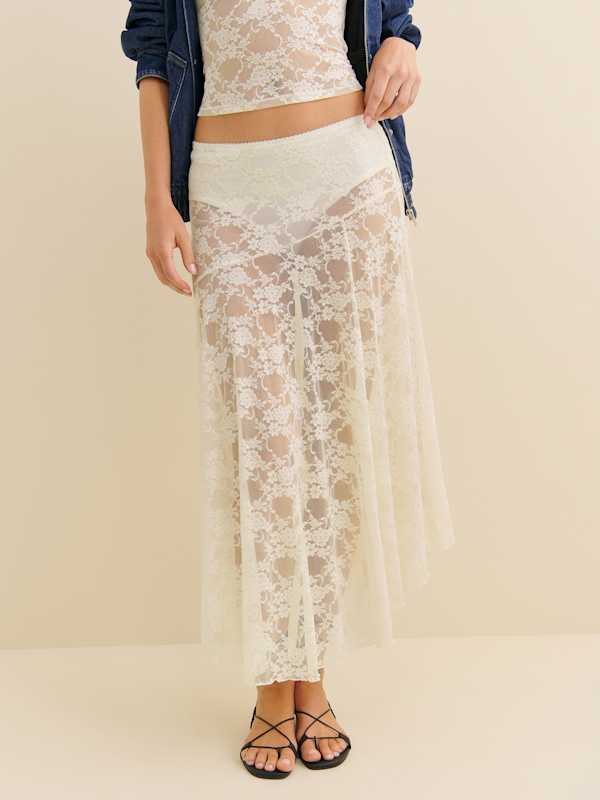Mirabelle Knit Skirt - Ivory