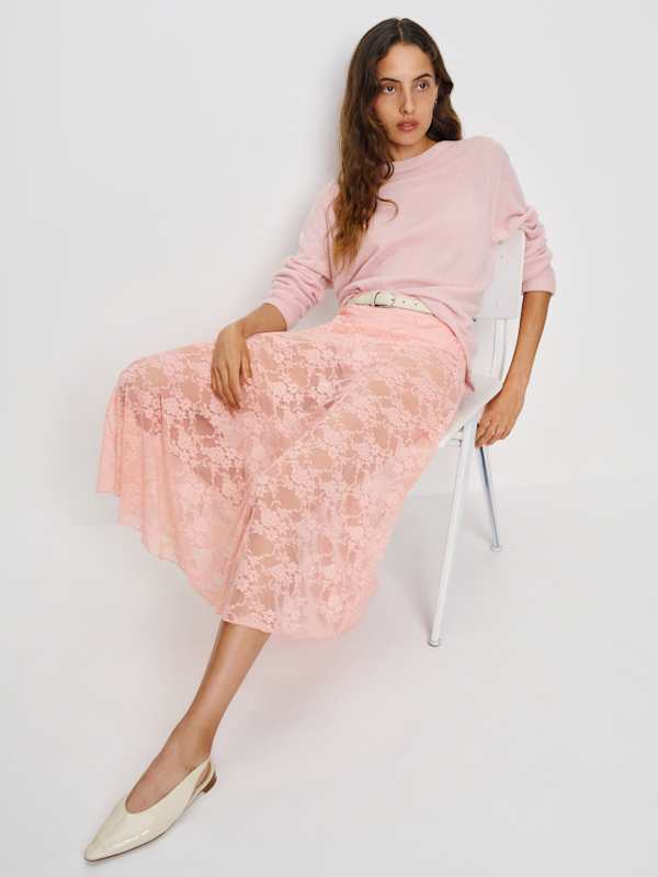 Mirabelle Knit Skirt - Pink