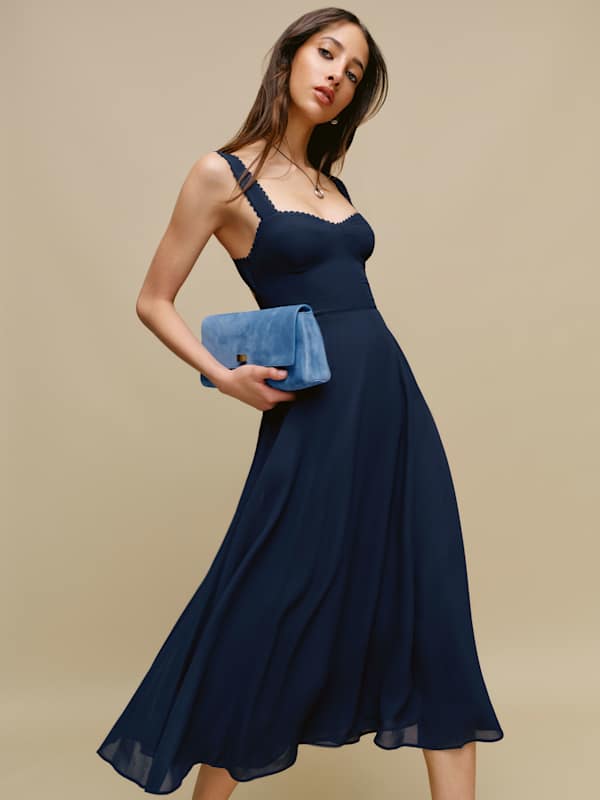 Lela Dress - Navy
