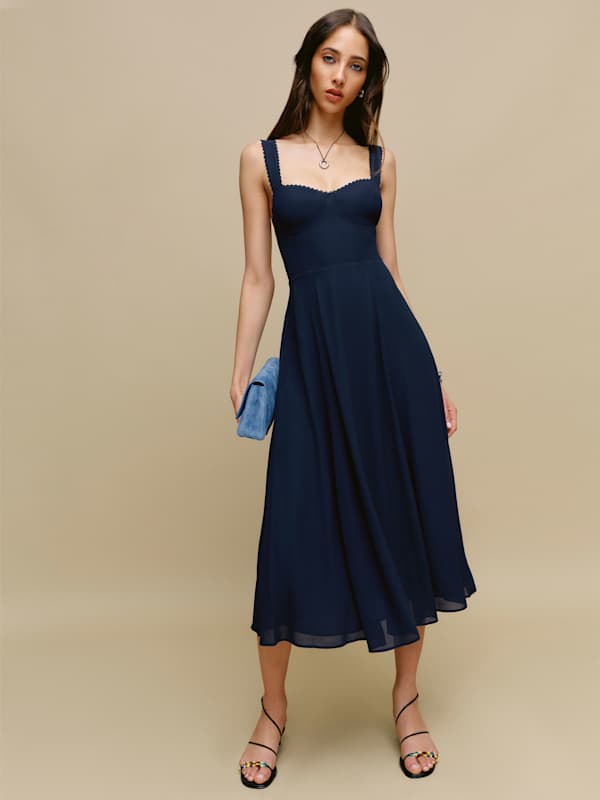 Lela Dress - Navy