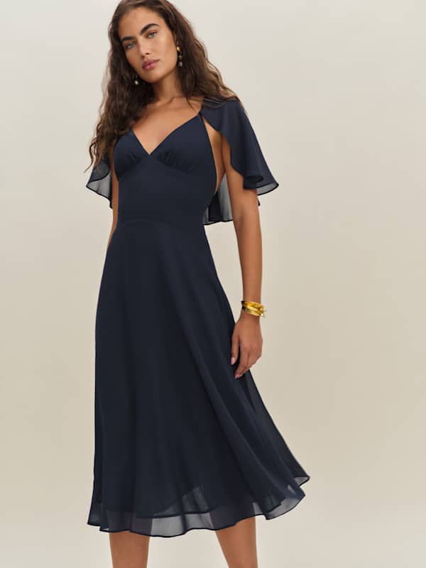 Pia Dress - Navy