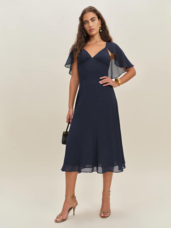 Pia Dress - Navy