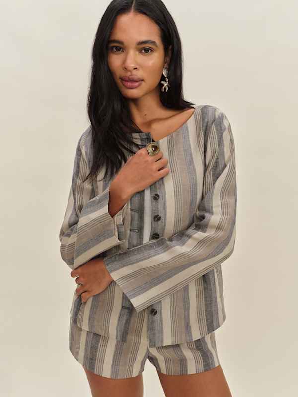 Lucia Jacket - Cannes Stripe