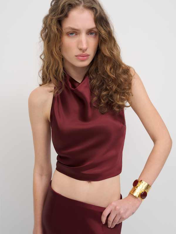 Sera Silk Two Piece - Boysenberry