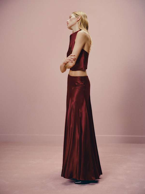 Sera Silk Two Piece - Boysenberry