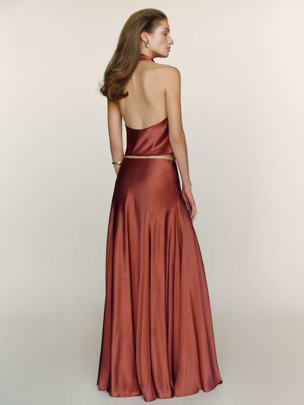 Sera Silk Two Piece - Rosewood