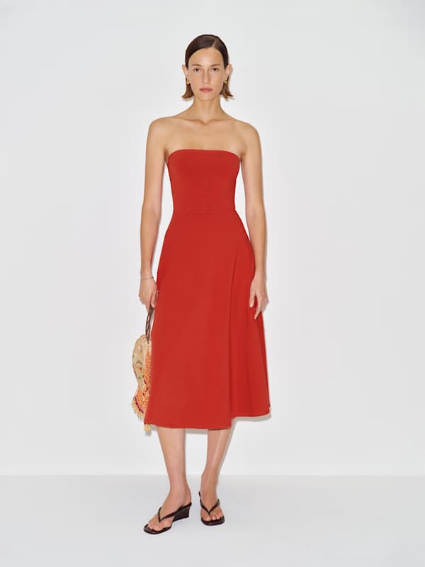 Lora Knit Dress - Sundried Tomato
