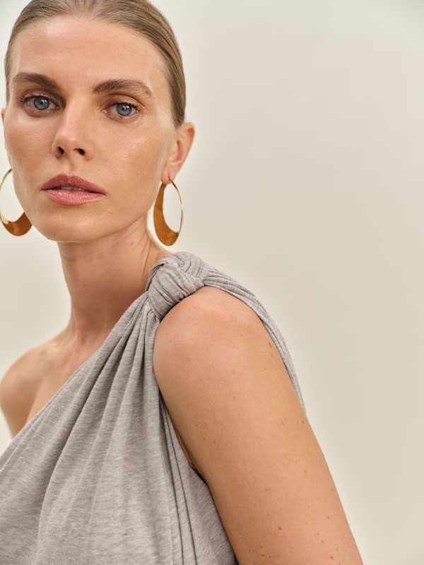 Harvey Knit Top - Heather Taupe