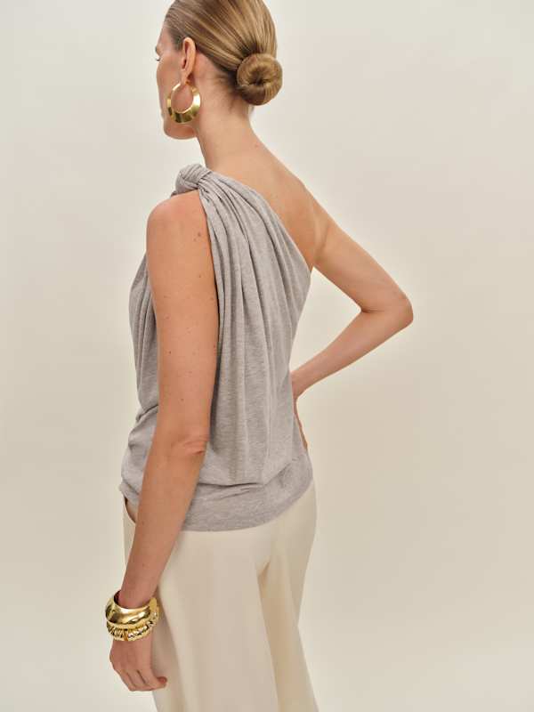 Harvey Knit Top - Heather Taupe