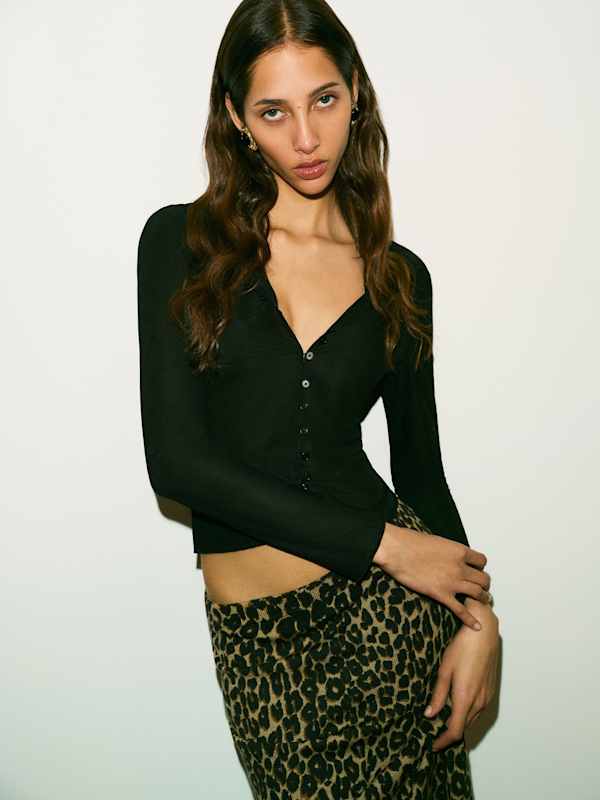 Val Knit Cardigan - Black