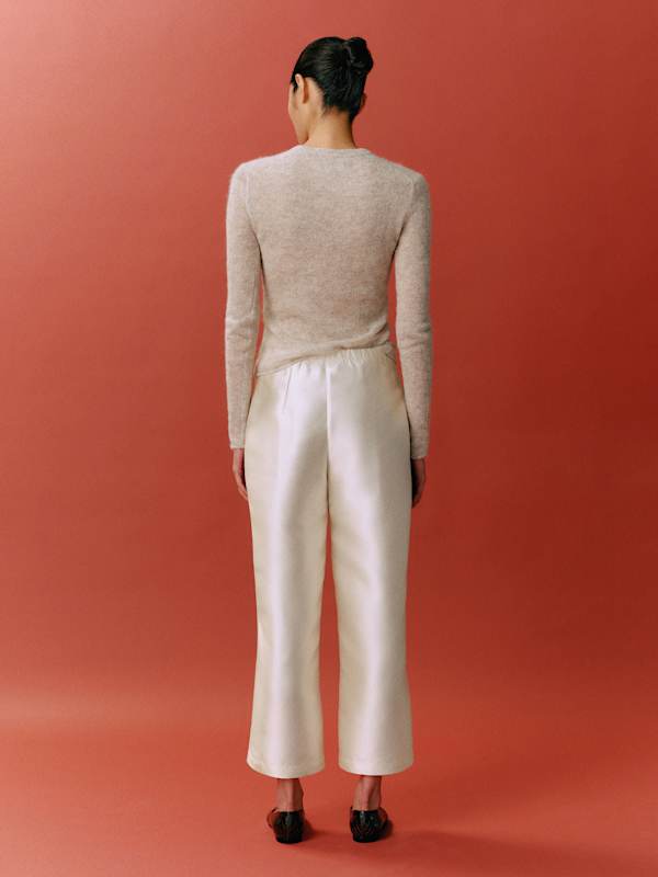 Olina Cropped Pant - Cream