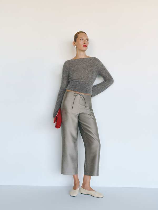 Olina Cropped Pant - Mercury