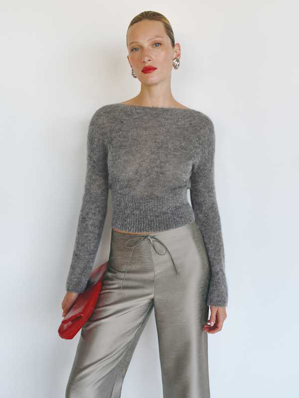 Olina Cropped Pant - Mercury