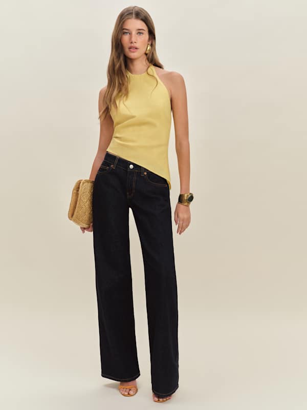 Reese Linen Top - Sunshine