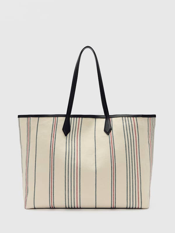 Sofia Tote - Multi Stripe Canvas