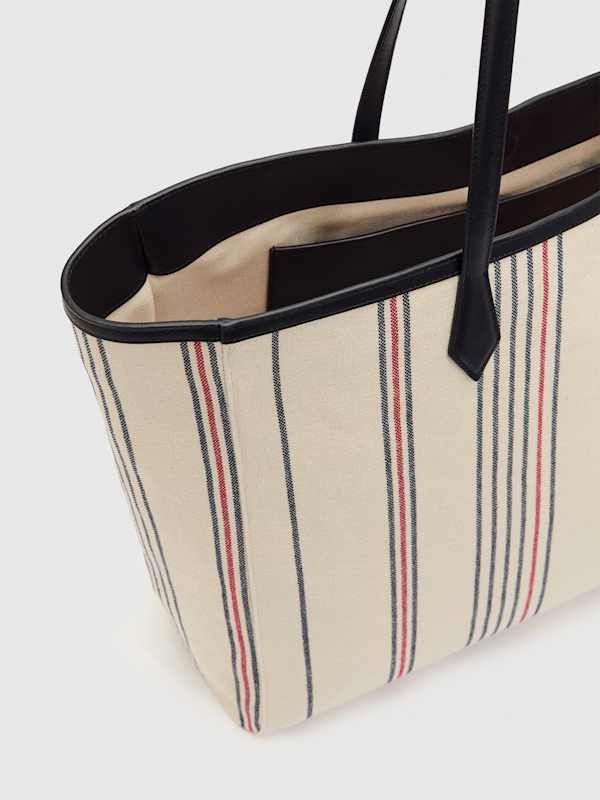 Sofia Tote - Multi Stripe Canvas
