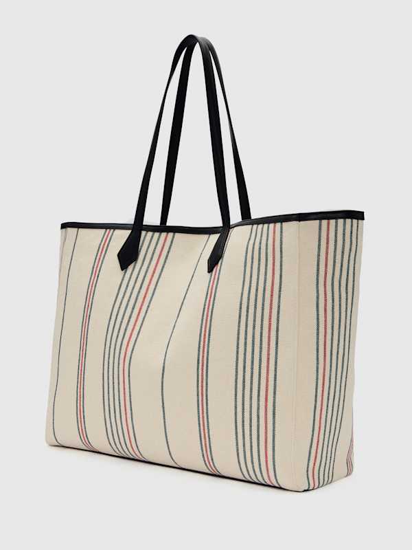 Sofia Tote - Multi Stripe Canvas