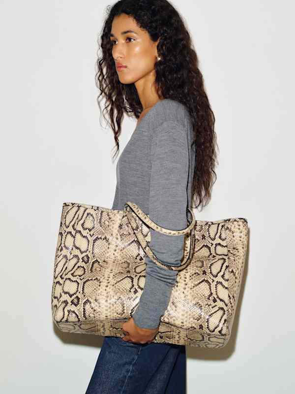Sofia Tote - Warm Snake Leather