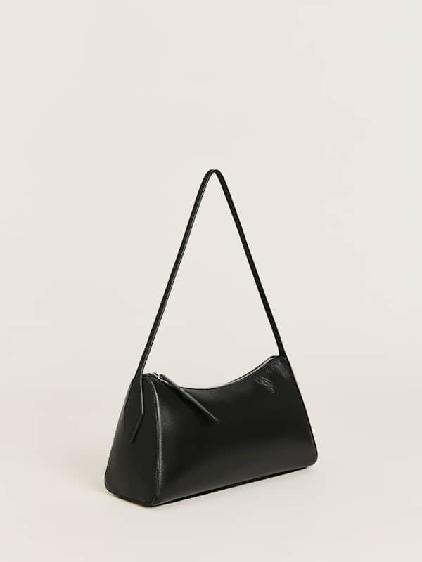 Hannah Shoulder Bag - Black Leather