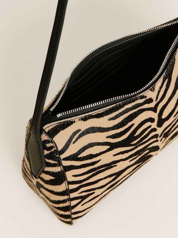 Hannah Shoulder Bag - Warm Tiger Haircalf