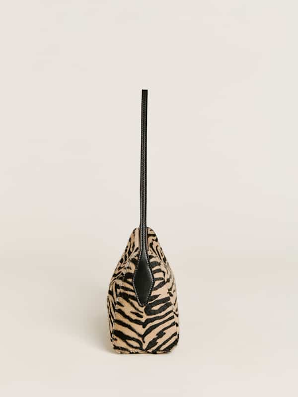 Hannah Shoulder Bag - Warm Tiger Haircalf