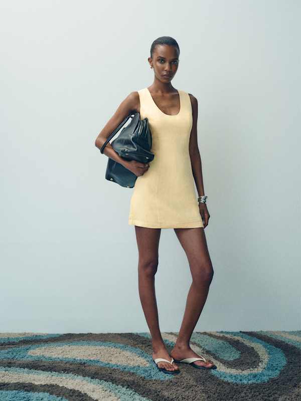 Ara Linen Dress - Ray Of Light