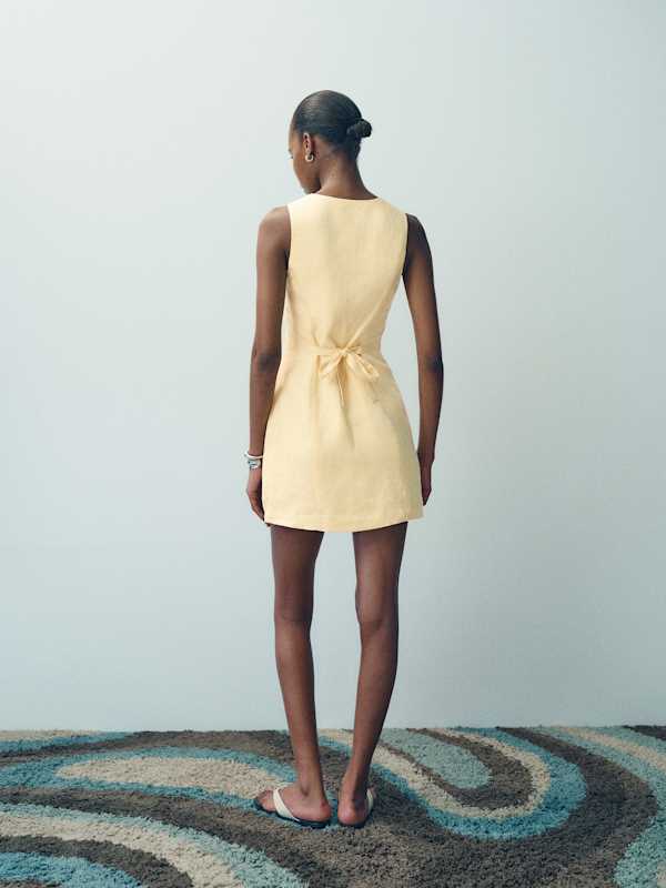 Ara Linen Dress - Ray Of Light