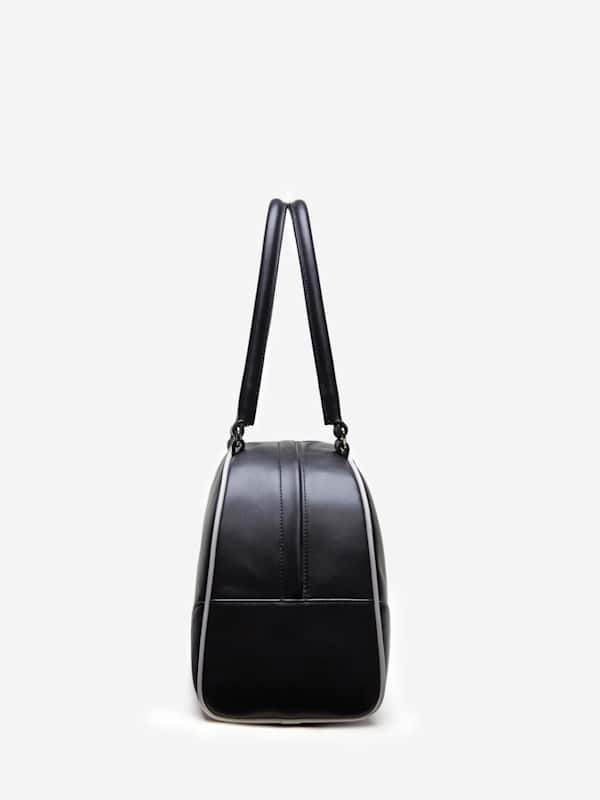 Arianna Bag - Black White Leather